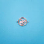 Ek Onkar Rose Gold Copper CZ Adjustable Slider Bracelet Bulk