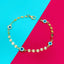 Copper Enamel Evil Eye Round White Blue Bracelet For Women Bulk