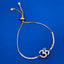 Copper Om Aum Evil Eye CZ Gold Adjustable Slider Bracelet Bulk