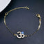 Om Aum Evil Eye Cubic Zirconia Gold Hand Mangalsutra Bracelet Bulk