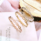 Cubic Zirconia 18K Gold Stainless Steel Openable Bangle Kada Bulk