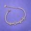 Love Cubic Zirconia 18K Gold Copper Tennis Bracelet For Women Bulk
