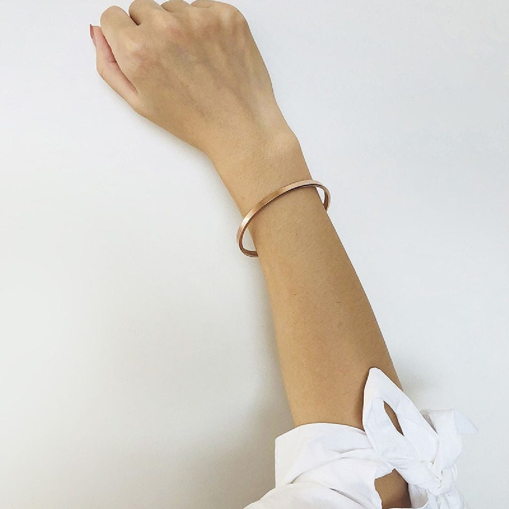 5Mm Matte Finish Stainless Steel Silver Cuff Kada Bangle Bracelet Bulk