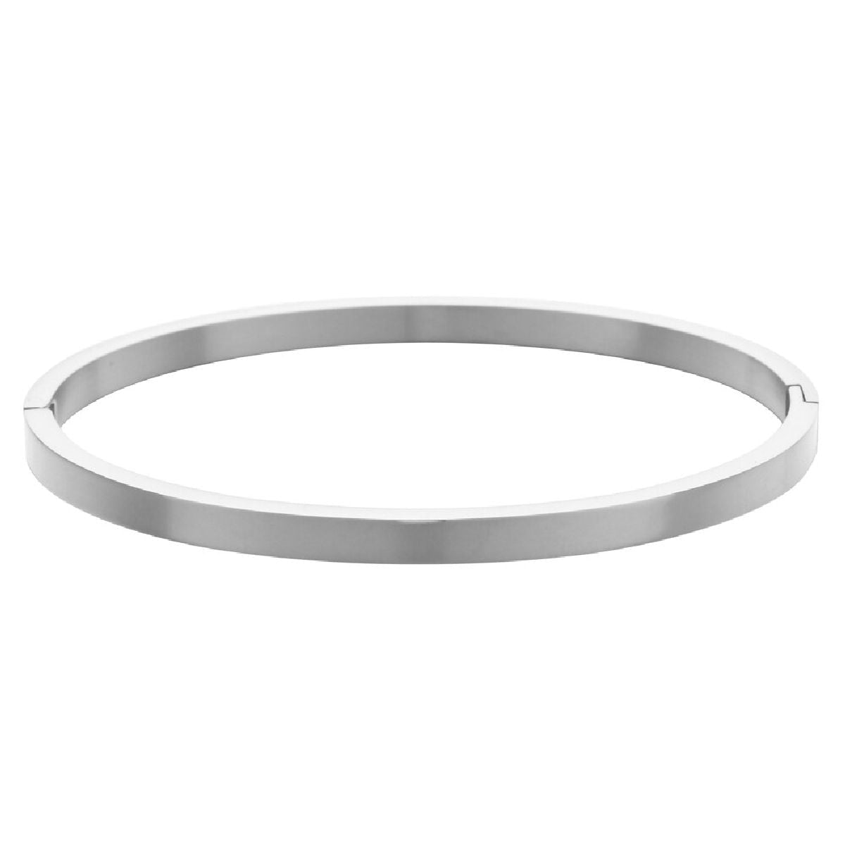 4mm Matte Finish 316 Surgical Stainless Steel Silver Kada Bangle Bracelet Unisex Secondary image