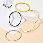 4mm Matte Finish 316 Surgical Stainless Steel Silver Kada Bangle Bracelet Unisex