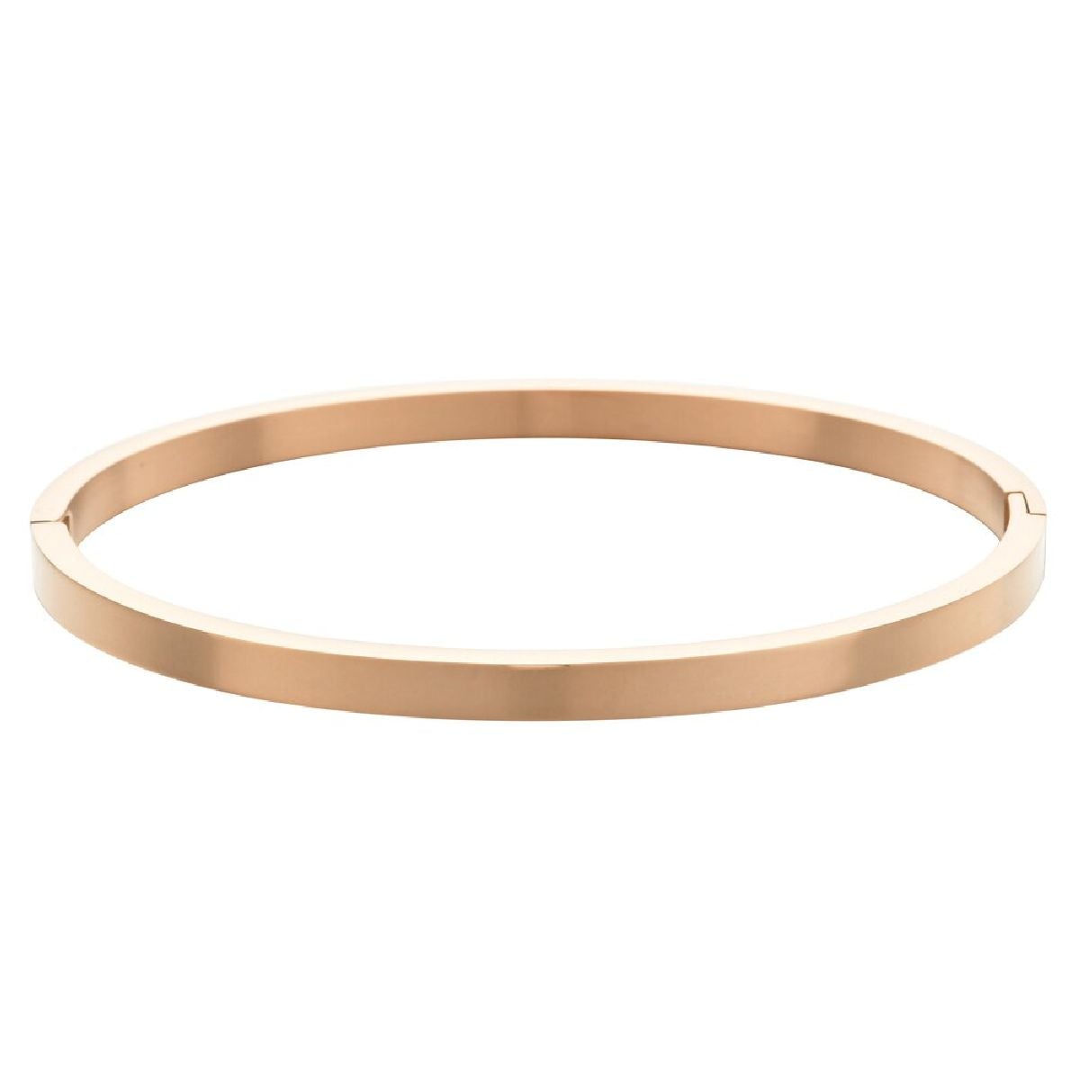 4mm Matte Finish 316 Surgical Stainless Steel Rose Gold Kada Bangle Bracelet Unisex Secondary image