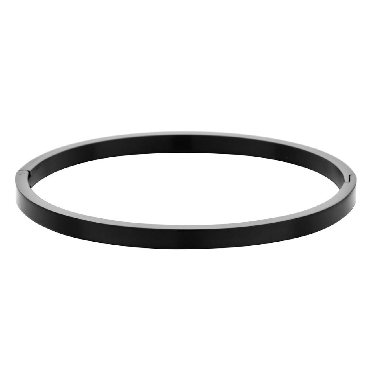 4mm Matte Finish 316 Surgical Stainless Steel Black Kada Bangle Bracelet Unisex Secondary image