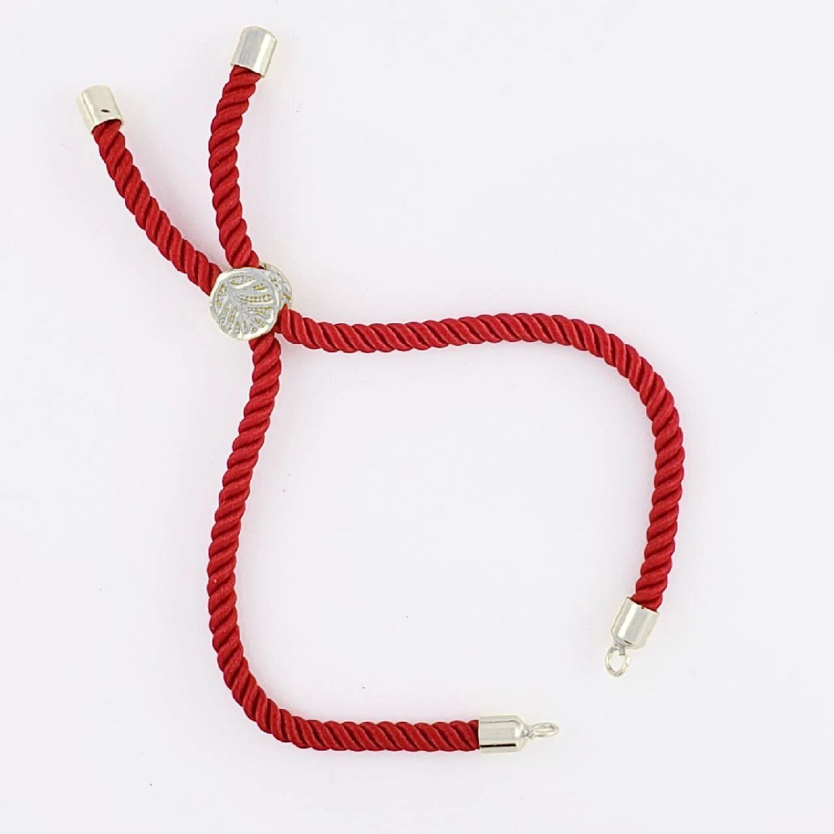 Red Silver Thread Adjustable Extender Accessory Bracelet Women Bulk