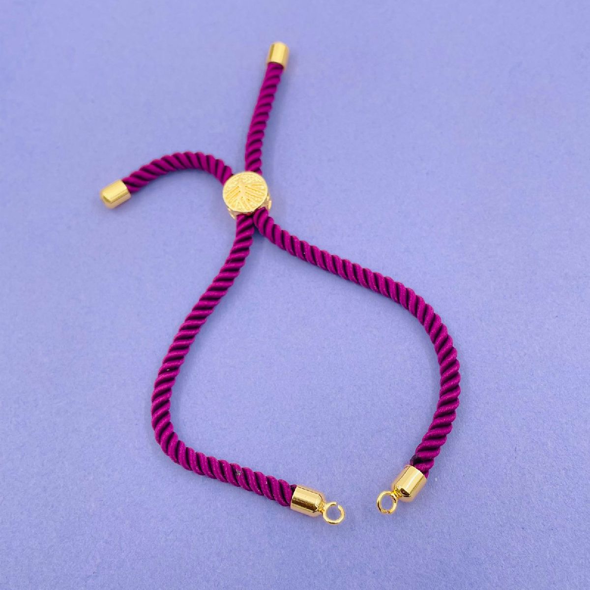 Purple Gold Thread Adjustable Extender Accessory Diy 9" Bracelet Bulk