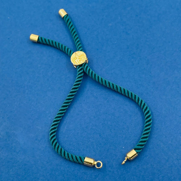 Green Gold Thread Adjustable Extender Accessory Diy 9" Bracelet Bulk Main image