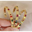 Fancy Shapes Multi Color Zircon 18K Gold Copper Cuff Kada Women Bulk