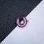 Horse Shoe Baguette Pink Black Copper Cubic Zirconia Charm Women Bulk