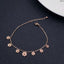 Stainless Steel Rose Gold Flower Link Chain Bracelet For Women Bulk