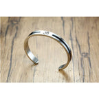 Stainless Steel Silver Black Enamel Om Engrave Bangle Kada Cuff Bulk