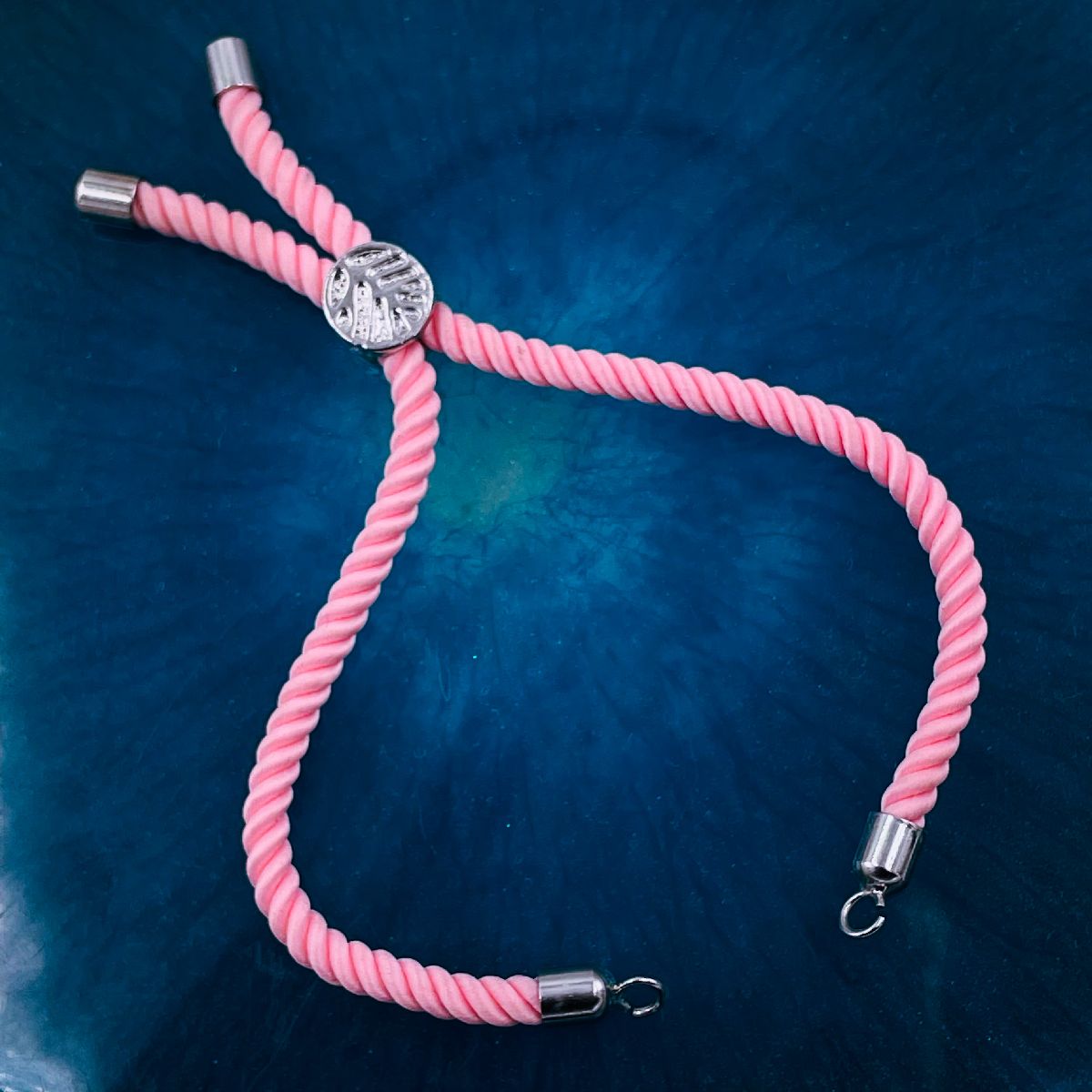 Light Pink Silver Thread Extender Accessory Diy 9" Bracelet Bulk