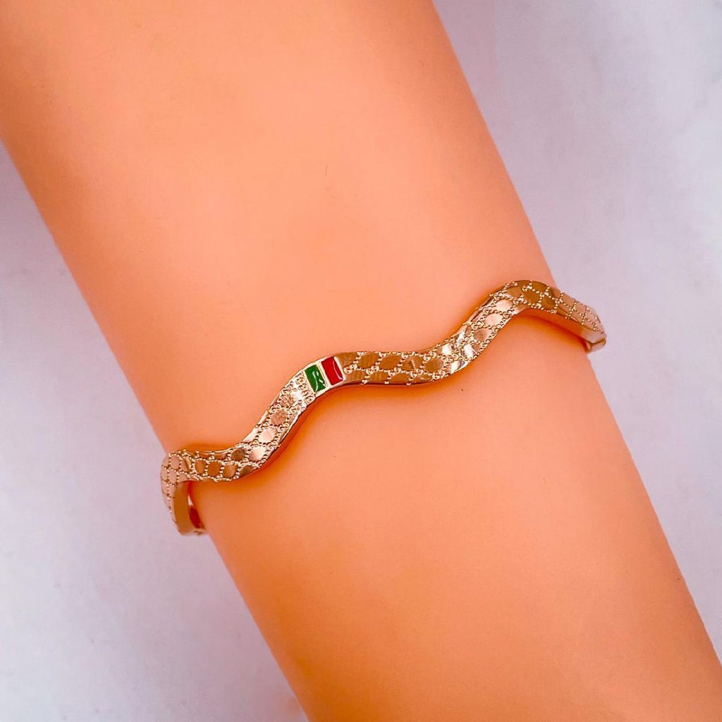 Twisted Curly Silver Stainless Steel Openable Kada Bracelet Bulk