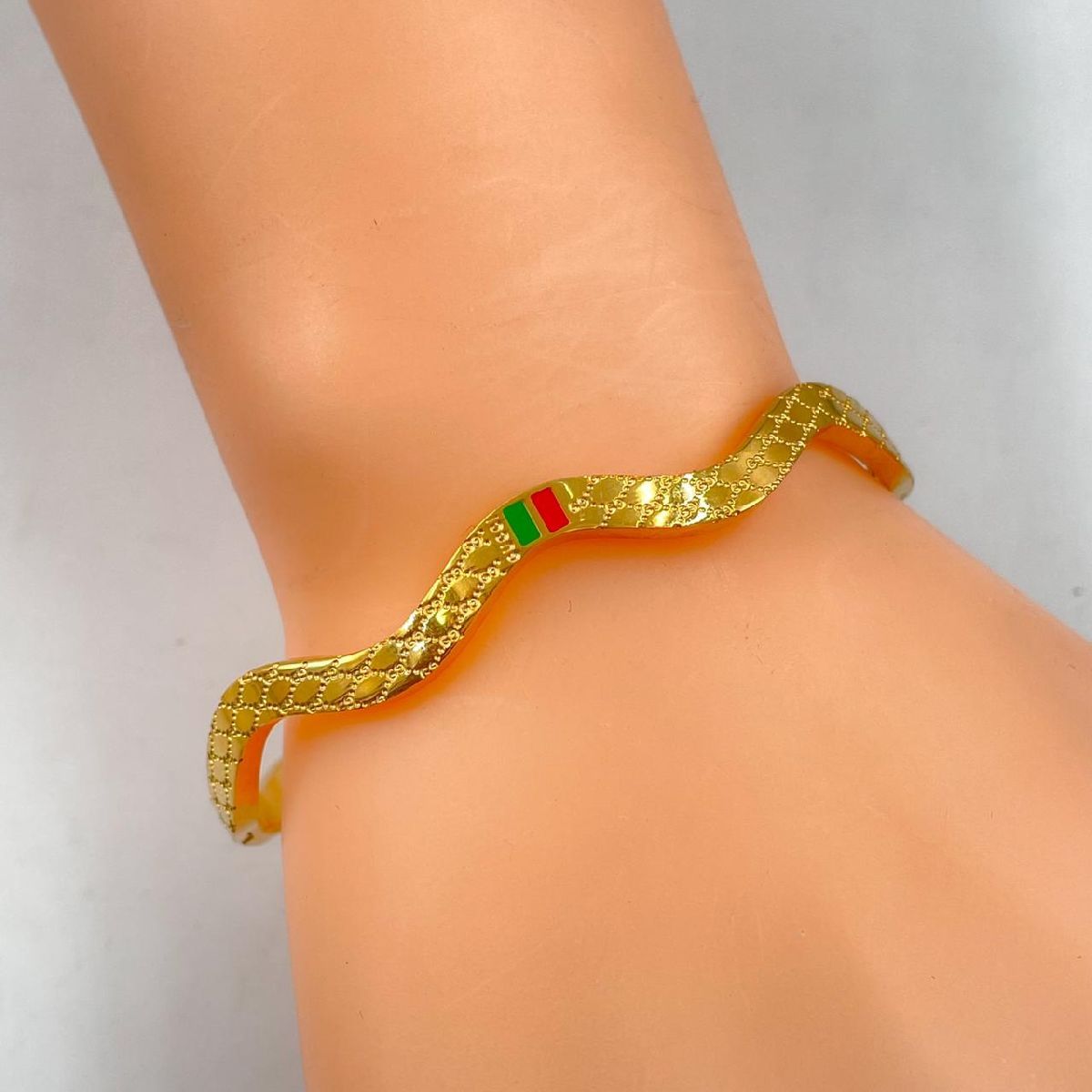 Twisted Curly Silver Stainless Steel Openable Kada Bracelet Bulk