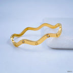 Twisted Curly Screw Silver Stainless Steel Openable Kada Women Bulk