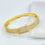 Belt Buckle Cubic Zirconia 18K Gold Copper Openable Bangle Kada Bulk