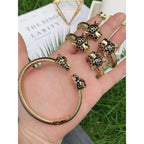 Copper Cubic Zirconia Panther Gold Black Openable Bangle Cuff Bulk
