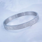 Stainless Steel Ying Yang Silver Openable Bangle Kada For Men Bulk
