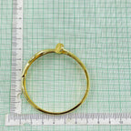 Copper Double Layer Screw Nail CZ 18K Gold Openable Kada Bulk