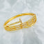 Copper Double Layer Screw Nail CZ 18K Gold Openable Kada Bracelet Bulk