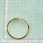 Copper Double Layer Screw Nail CZ 18K Gold Openable Kada Bracelet Bulk