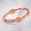 Roman Stainless Steel Rose Gold CZ Openable Bangle Kada Bulk