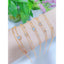 Two Layered Princess Cut Cubic Zirconia 18K Gold Copper Bracelet Bulk