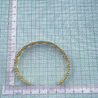 Multi Color Daisy Flower Enamel 18K Gold Copper Bangle Cuff Women Bulk