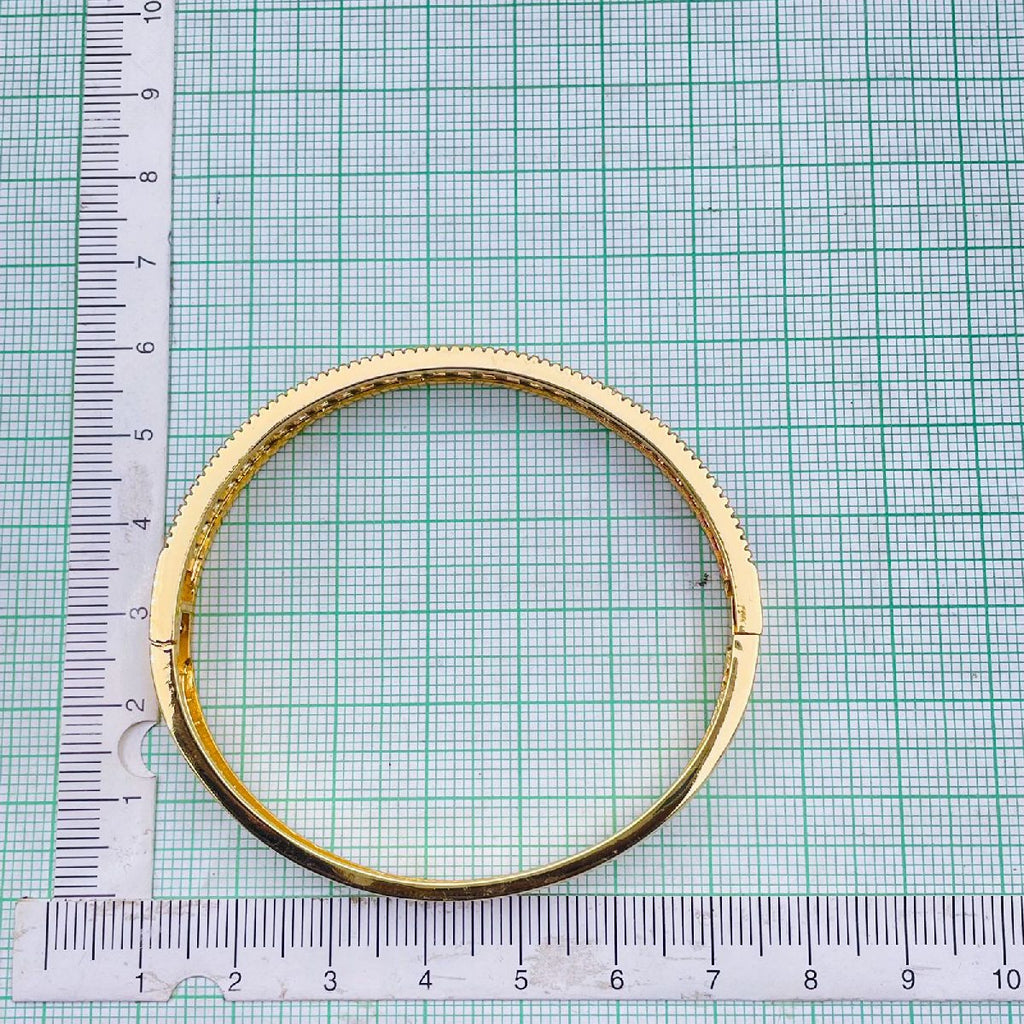Copper Graduating Shades Blue Zircon Gold Openable Bangle Kada Bulk