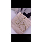 Dual Layer Pearl 18K Gold Stainless Steel Snake Bracelet Women Bulk