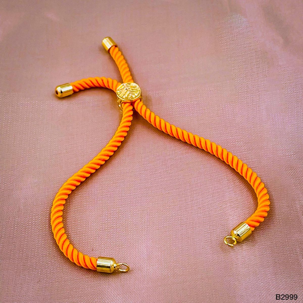 Orange Gold Thread Adjustable Extender Accessory Diy 9 Bracelet Bulk Main image
