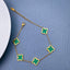 Clover Green Labradorite 18K Gold Stainless Steel Bracelet Women Bulk