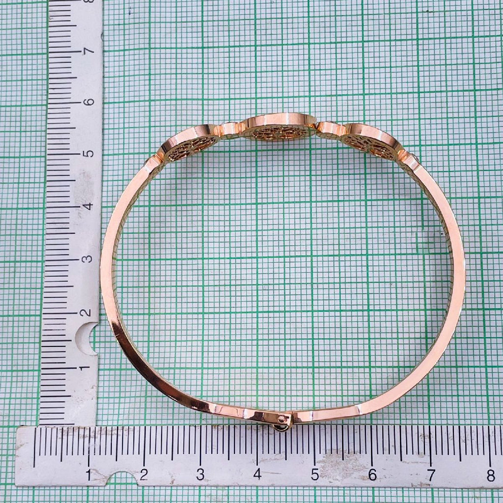 Tree Of Life 18K Rose Gold Stainless Steel Openable Kada Bracelet Bulk