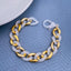 Gold Silver Acrylic Funky Curb Bracelet For Women Bulk