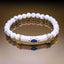 Evil Eye Natural White Howlite Crystal Beads Unisex Bracelet Bulk