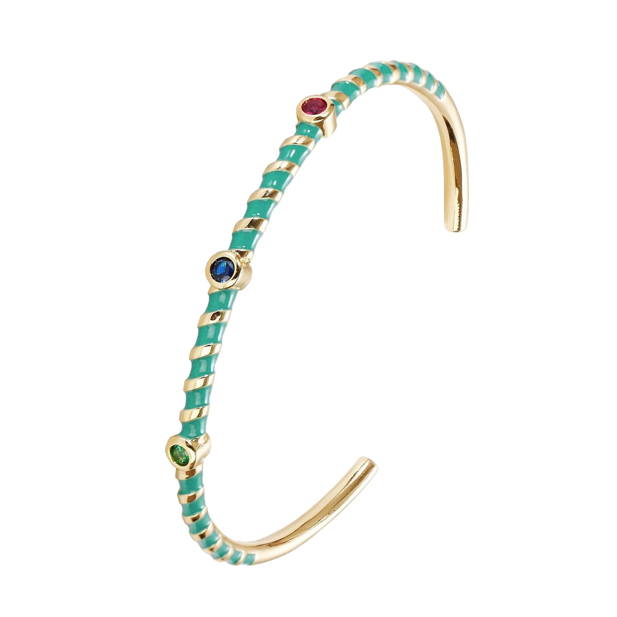 Hot Neon Pink Enamel Slim Studded Free Size Cuff Kada Bangle Bulk