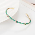 Hot Neon Pink Enamel Slim Studded Free Size Cuff Kada Bangle Bulk