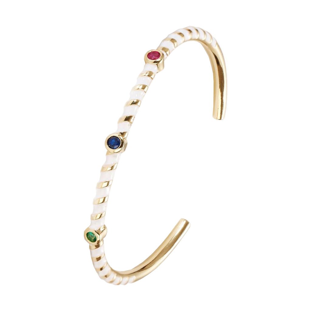 Hot Neon Pink Enamel Slim Studded Free Size Cuff Kada Bangle Bulk