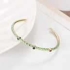 Hot Neon Pink Enamel Slim Studded Free Size Cuff Kada Bangle Bulk