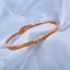 Screw Rose Gold CZ Stainless Steel Openable Bangle Kada Bulk