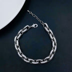 Hip Hop Iced Out Studded Curb Chunky Links Gold Chain Bracelet Bulk