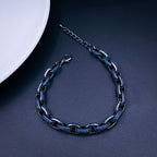 Hip Hop Iced Out Studded Curb Chunky Links Gold Chain Bracelet Bulk