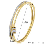 Eternity Rings Celstra CZ 18K Gold Stainless Steel Openable Kada Bulk