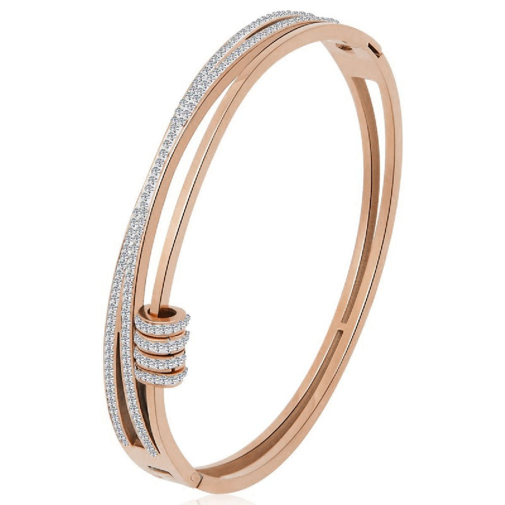 Eternity Rings Celstra CZ 18K Gold Stainless Steel Openable Kada Bulk