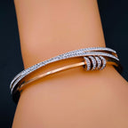 Eternity Rings Celstra CZ 18K Gold Stainless Steel Openable Kada Bulk