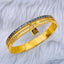 Lock Enamel Luxury 18K Gold Stainless Steel Kada Bracelet Women Bulk