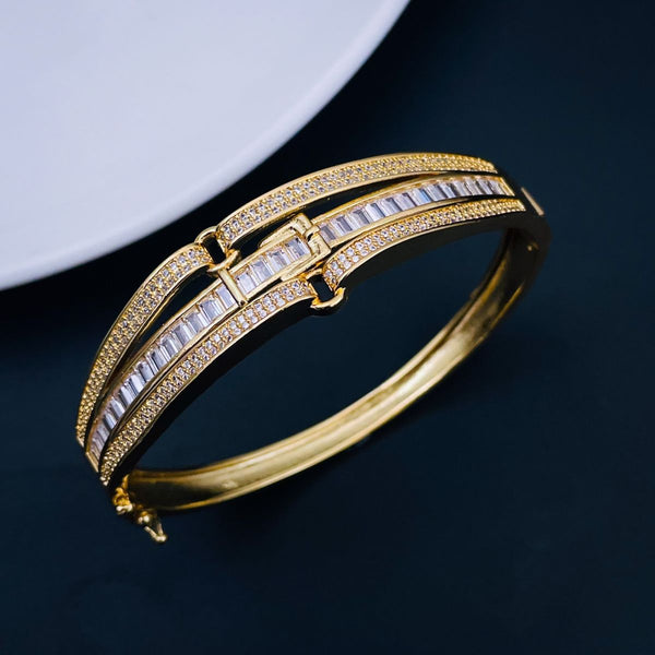 Belt Buckle Rainbow Multi Color 18K Gold Openable Kada Bangle Bulk Main image